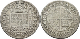 FERNANDO VI. Madrid. 2 reales. 1759. J