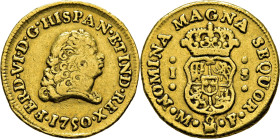 FERNANDO VI. Méjico. Escudo. 1750. MF. Rara