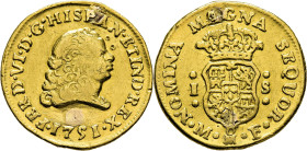 FERNANDO VI. Méjico. Escudo. 1751. MF. Rara