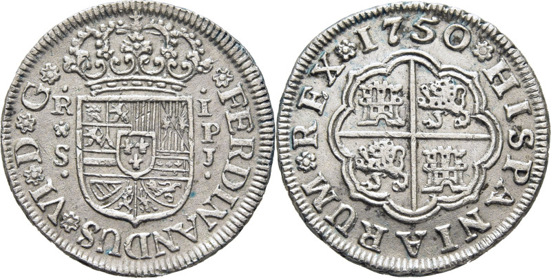 FERNANDO VI. Sevilla. Real. 1750. PJ. Cy10286. 3 g. Algunas mínimas adherencias ...