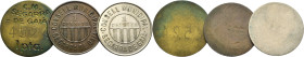 GUERRA CIVIL. Segarra de Gaia. 1 peseta (3). No datada. Raras. Lote de 3