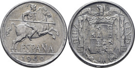 ESTADO ESPAÑOL. Madrid. 10 céntimos. 1940. PLUS en la banda. SC