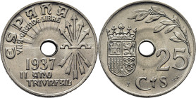 GOBIERNO NACIONAL. Viena. 25 céntimos. 1937. SC