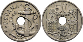 ESTADO ESPAÑOL. Madrid. 50 céntimos. 1949*19-51. Flechas invertidas. SC