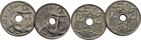 ESTADO ESPAÑOL. Madrid. 50 céntimos. 1963*19-64 y *19-65. Lote de 2