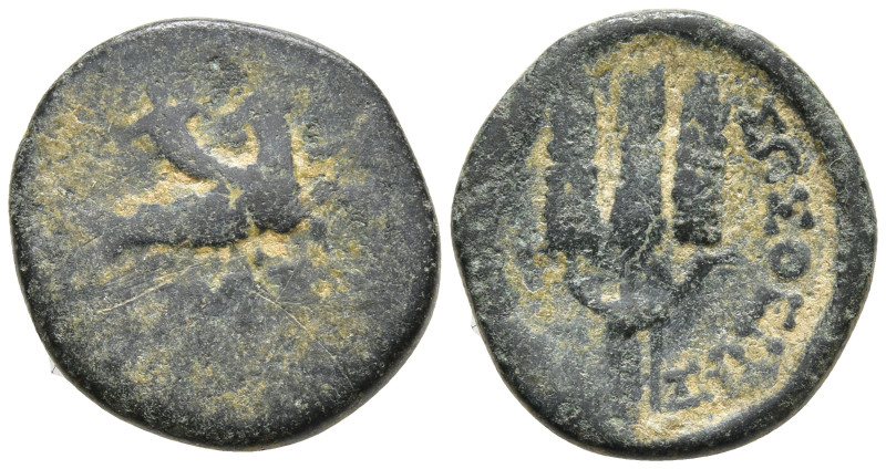 Greek coins, Æ 2,11g, 15,1mm