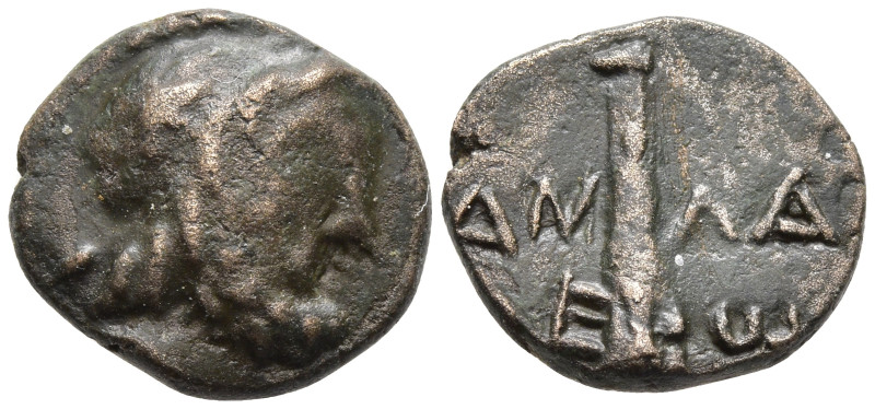 Ionia, Klazomenai. Circa 190-30 BC. Æ 12mm Laureate head of Zeus right clup. 2,1...