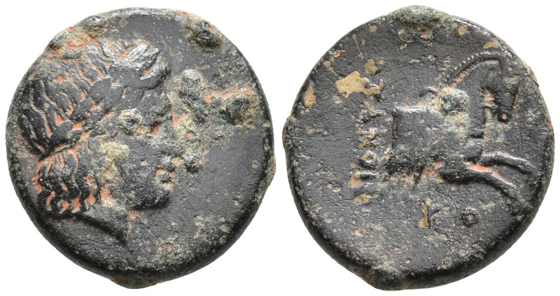 Ionia, Kolophon. Circa 360-330 BC. Æ 14mm,Chalkous Dionyso(doros), magistrate. L...