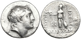 Kings of Cappadocia, Ariarathes IV Eusebes AR Drachm. Eusebeia-Mazaca, dated RY 33 = 131/0 BC. Diademed head to right / ΒΑΣΙΛΕΩΣ ΑΡΙΑPΑΘOV ΕVΣEBOVΣ, A...