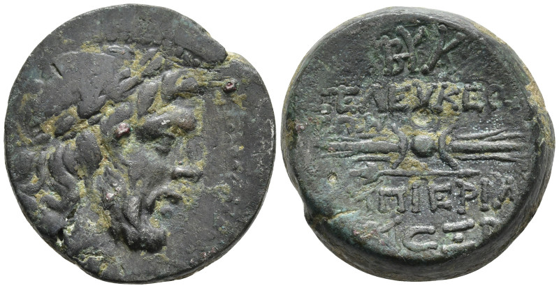 Seleukis and Pieria, Seleukeia Æ 20mm. Dated SE 166 = 147/6 BC. Laureate head of...