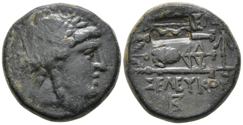 Seleukid Empire, Seleukos II Kallinikos Æ 17mm. Antioch on the Orontes. Circa 22...