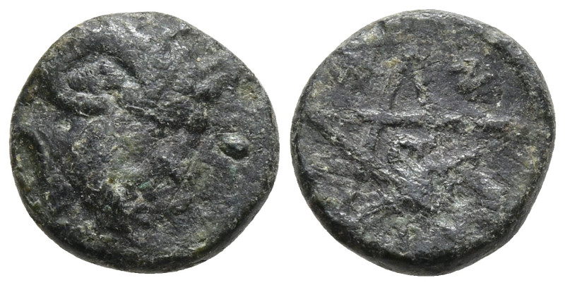 Greek coins, Æ 0,49g, 8,1mm.