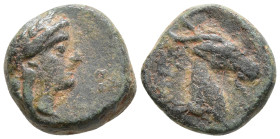 Greek coins, Æ 1,28g, 10,3mm.