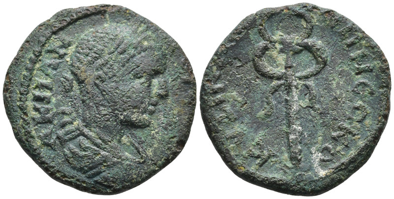 Mysia, Kyzikos. Gordian III Æ 20mm AD 238-244. Α [Κ Μ] ΑΝ ΓΟΡΔΙΑΝΟϹ, laureate, d...