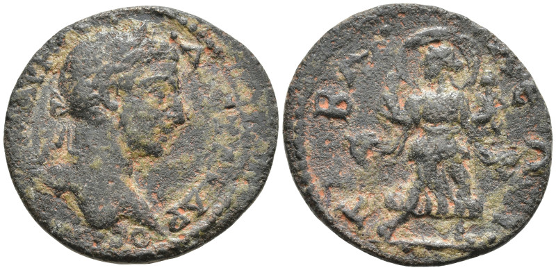 Lydia, Tabala. Severus Alexander Æ22 AD 222-235. Laureate head right / Leto runn...