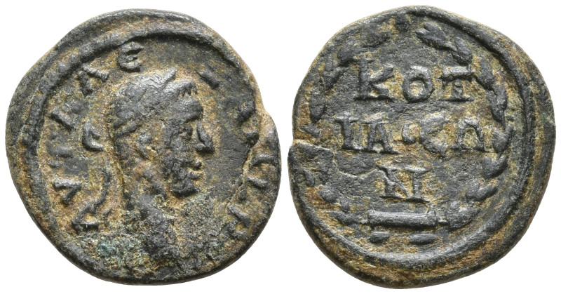 Phrygia, Cotiaeum. Severus Alexander, AD 222-235. Æ 14. AΛEΞANΔPOC AYΓ Laureate ...