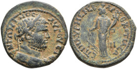 Phrygia, Cotiaeum. Caracalla. AD 198-217 Æ 29 .ANTΩNINOC AVΓOVCTOC Laureate and bearded head right. APX B/KOT-I-A/EΩ-N, Tyche standing facing, head to...