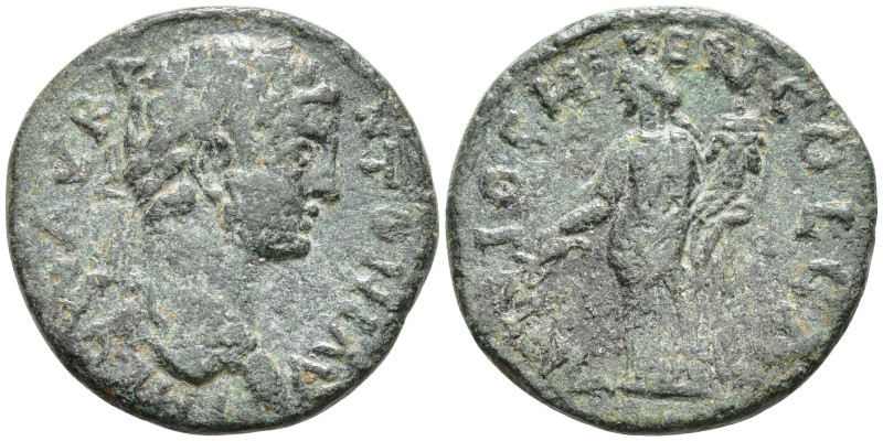 Pisidia, Antiochia. Caracalla. AD 198-217. Æ 22mm. laureate head of Caracalla ri...