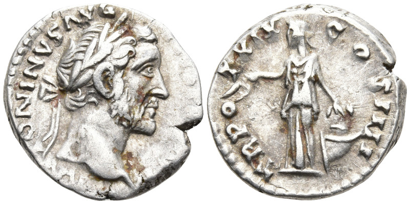 Antoninus Pius, as Augustus AR denarius AD 138-161. Rome, AD 151-152. ANTONINVS ...