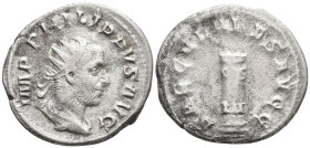 Philip I AR Antoninianus. Rome, AD 248. Commemorating the 1000th Anniversary of the founding of Rome. IMP PHILIPPVS AVG, radiate, draped and cuirassed...