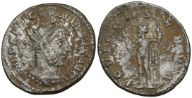 Gallienus AR Antoninianus. Rome, AD 253-254. IMP C P LIC GALLIENVS AVG, radiate and draped bust right / IOVI CONSERVA, Jupiter standing left with thun...