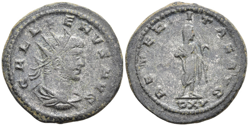 Gallienus BI Antoninianus. Antioch, AD 267. GALLIENVS AVG, Radiate, draped and c...