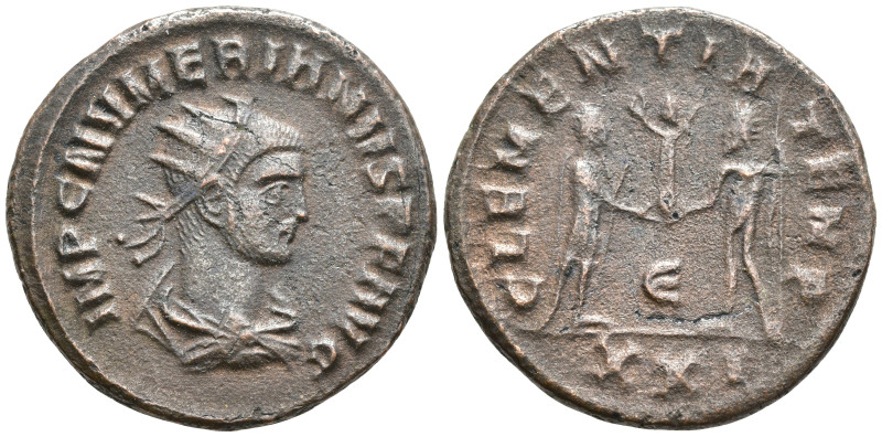 Numerian BI Antoninianus. Cyzicus, AD 283-284. IMP C NVMERIANVS P F AVG, radiate...