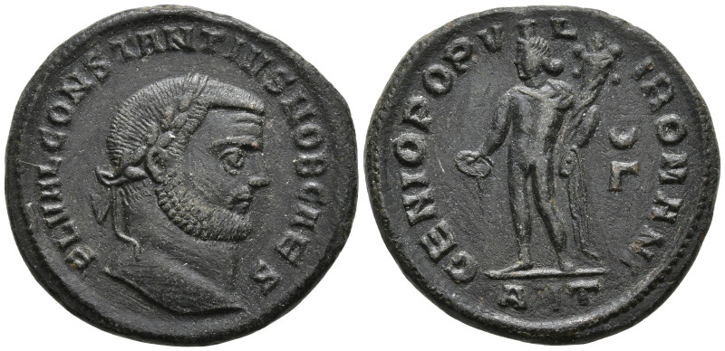 Constantine I 'the Great', as Caesar, BI Nummus. Antioch, AD 307. FL VAL CONSTAN...