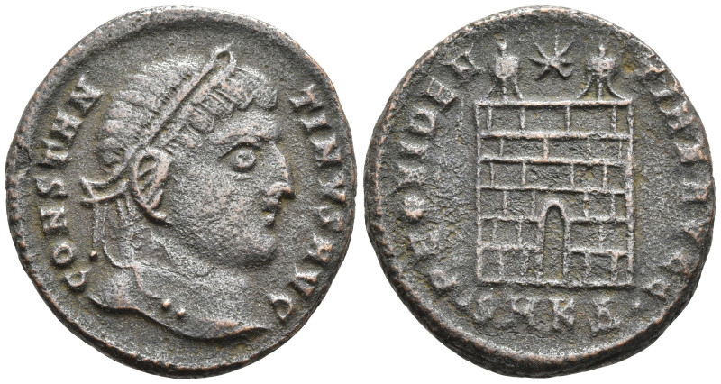Constantine I 'the Great. Follis, Cyzicus, AD 307/10-337. CONSTANTINVS AVG.
Laur...