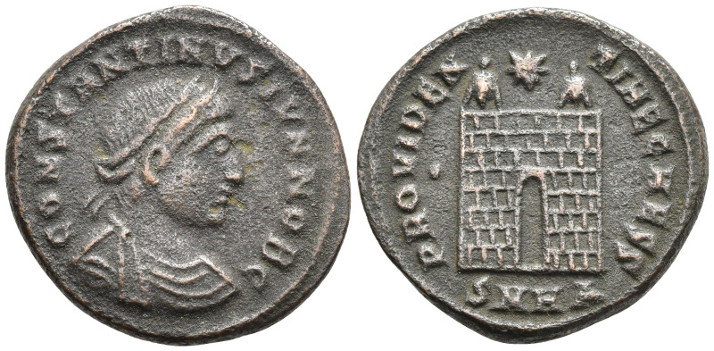 Constantinus II, as Caesar Æ Follis Nicomedia AD 317-337. CONSTANTINVS IVN NOB C...