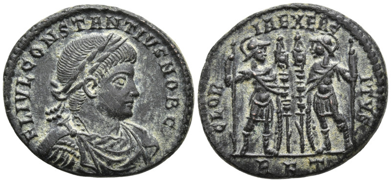 Constantius II. As Caesar, Æ follis Siscia AD 324-337. Constantine I, A.D. 330-3...