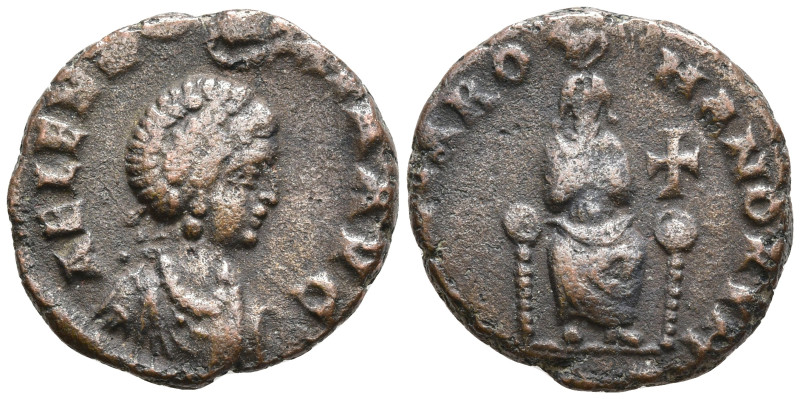 Aelia Eudoxia (wife of Arcadius) Æ Nummus. Nicomedia, AD 395-401. AEL EVDOXIA AV...