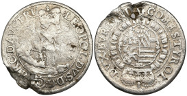 Austria. Leopold V, Archduke. AD 1619-1632. 10 Kreuzer. LEOPOLDVS D G ARCH AVSTR. Crowned and armored half-length bust right, holding sceptre and swor...