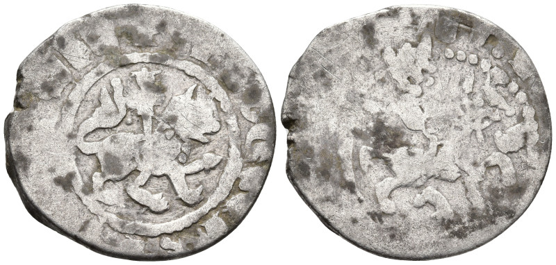 Armenia, Cilician. Armenia. Levon II AR Tram. AD 1270-1289. Levon, crowned, on h...