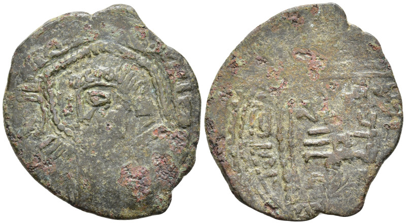 Menkujakid AE dirham, Fakhr ad-Din Bahramshah, Arzinjan 579AH Rare !
. 3,11g, 21...