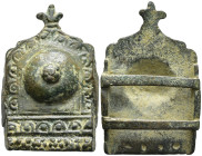 ROMAN BRONZE MILITARY BUCKLE.(1st-2nd century).Ae. 15,3g, 46,0mm.