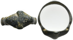 ANCIENT BYZANTINE BRONZE RING.(3rd–4th centuries).Ae. 3,1g, 22,5mm.