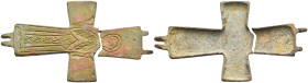Very Beautiful Byzantine Cross Pendant, Ae, AD 7th-13th. 22,1g, 80,0mm.