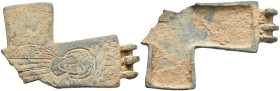 Very Beautiful Byzantine Cross Pendant, Ae, AD 7th - 13th. 28,2g, 65,0mm.