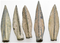 Very Nice Ancient Arrow Heads, Lot of 5. 15,5g, 5stk,
