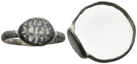 ANCIENT BYZANTINE BRONZE RING.(3rd–4th centuries).Ae. 1,9g, 22,0mm.