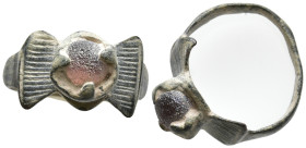 ANCIENT BYZANTINE BRONZE RING.(3rd–4th centuries).Ae. 3,0g, 23,0mm.