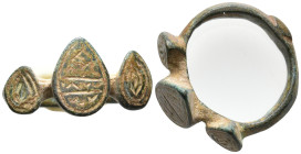 ANCIENT BYZANTINE BRONZE RING.(3rd–4th centuries).Ae. 5,9g, 24,0mm.