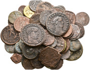 75 Roman coins.