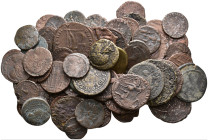 100 Roman coins.