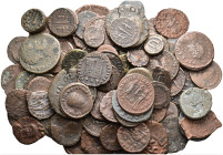 100 Roman coins.