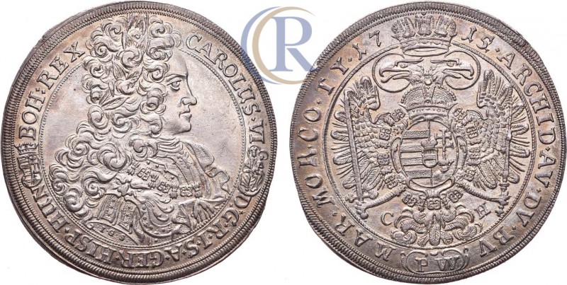 Священная Римская империя. Талер. Карл VI Габсбург. 1715 год. 
RDR, Hungary. Cha...