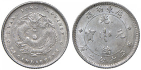 CINA Kwang Tung 10 Centes senza data (1890-1908) - Y200 AG (g 2,63)
qFDC