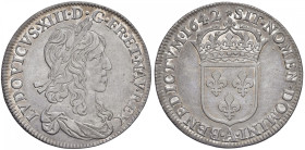 FRANCIA Luigi XIII (1610-1643) Mezzo ecu 1642 A - KM 121 AG (g 13,56) R Graffietti.
SPL