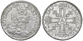FRANCIA Luigi XIV (1643-1715) Ecu au 8l 1690 A - Gad. 216 AG (g 27,08) R
SPL